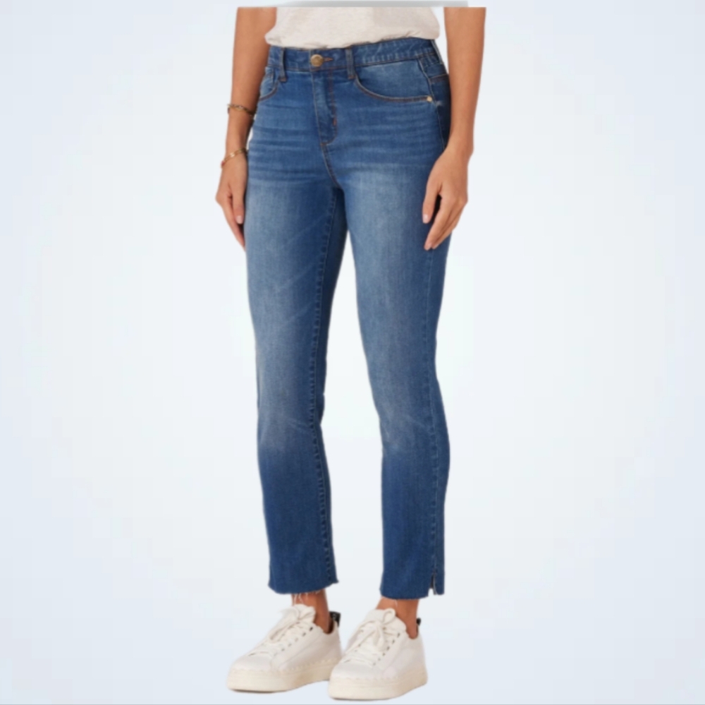 Democracy High Rise Vintage Skinny Ankle Jeans NWT Raw Hem